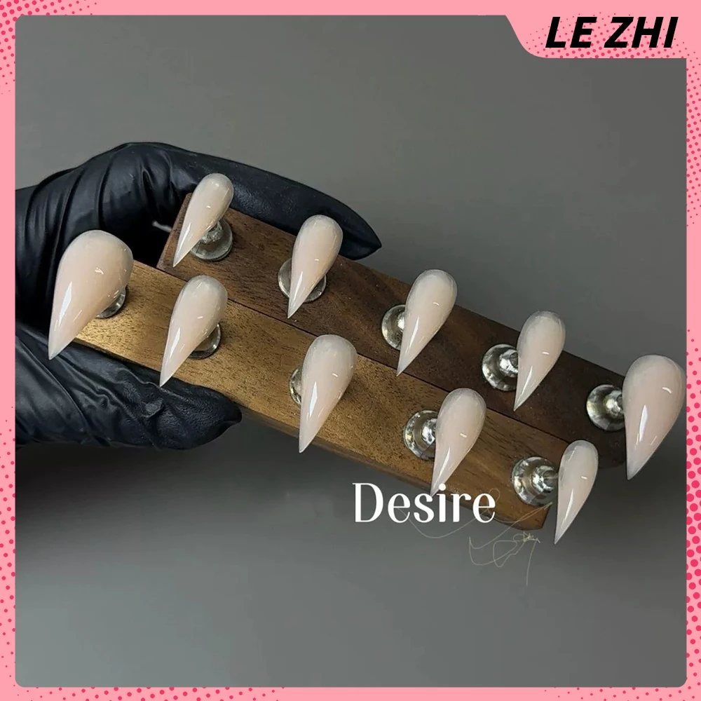 10 قطعة فتاة التوابل الملونة بسيطة طويلة الوحش مخلب اليدوية اضغط على الأظافر التنين شكل مخلب التدرجات قابلة لإعادة الاستخدام غطاء كامل مسمار