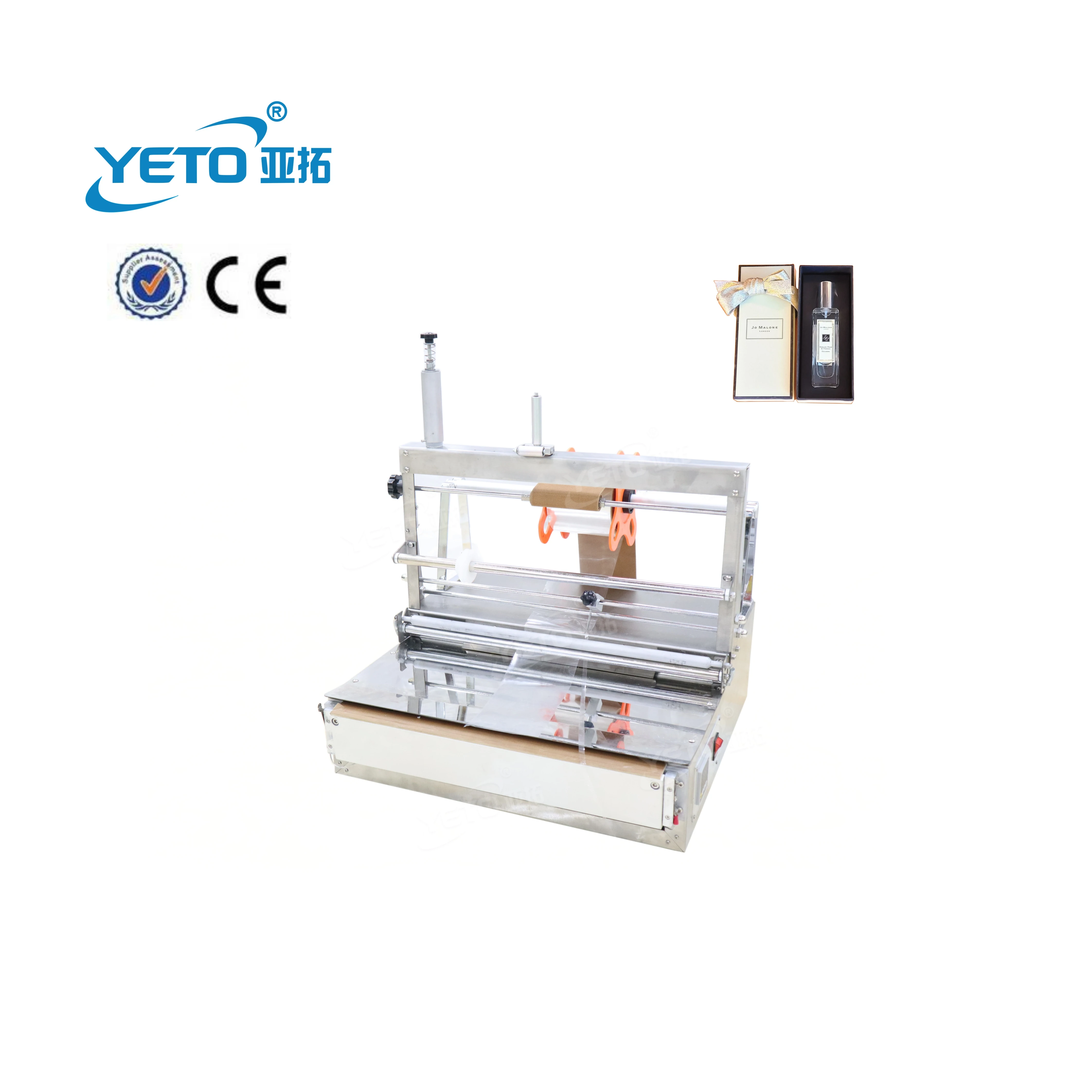 Electric Semi-Automatic Plastic Belt Food Beverage Cosmetic Chocolate Soap Case Pouch Foil Packaging Machine