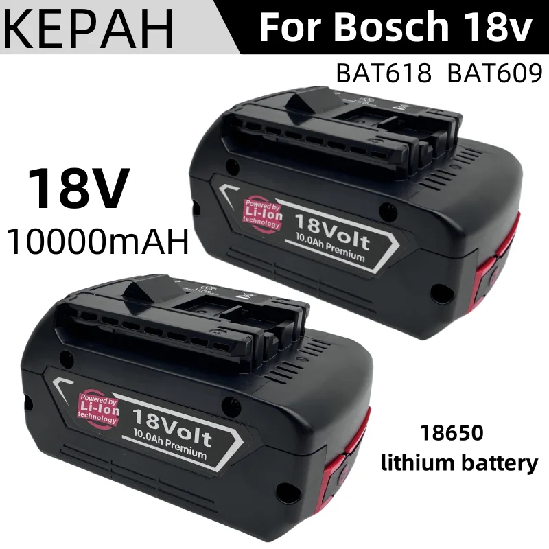 

High-Performance For BOSCH 18V 6.0Ah LITHIUM-ION BATTERY GBA 18v 10.0 Ah Professional GBA GSR GSB BAT609 Rechargeable Battery