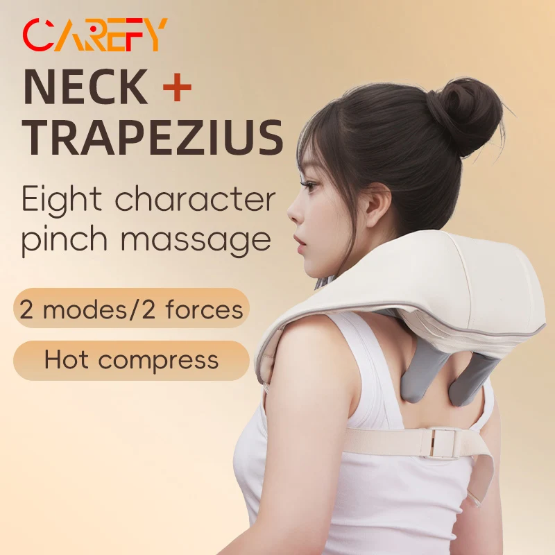 Neck And Shoulder Massager Wireless Shoulder And Back Kneading Massage Shawl Trapezius Neck Cervical masajeador