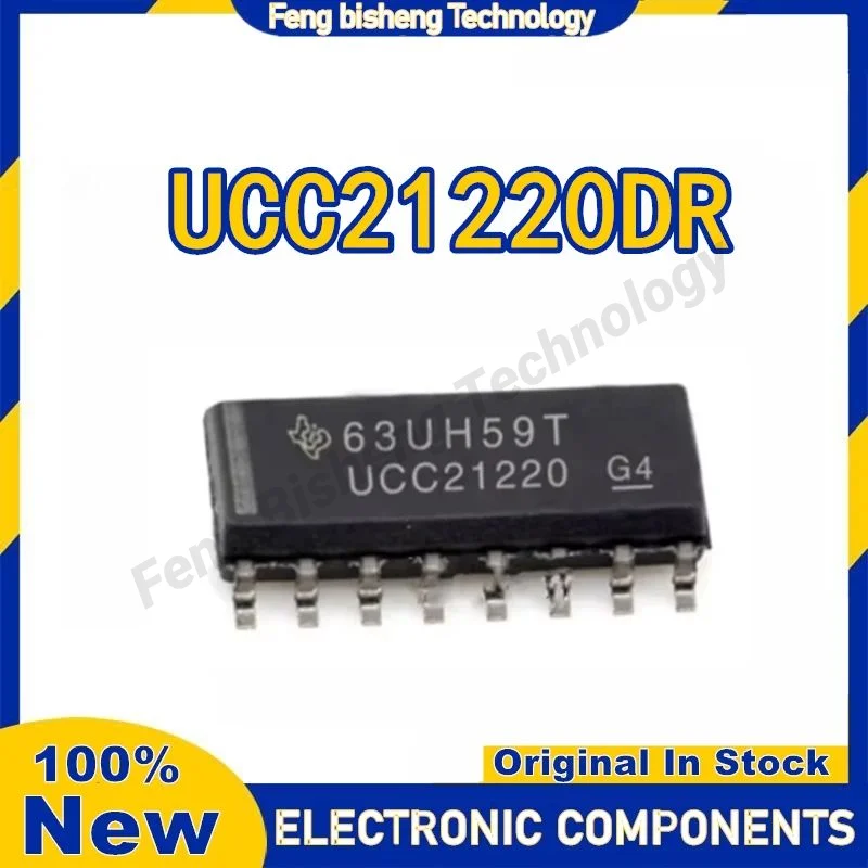 

5PCS UCC21220DR UCC21220D UCC21220 21220 DGTL ISO 3KV 2CH GATE DVR 16SOIC Chip