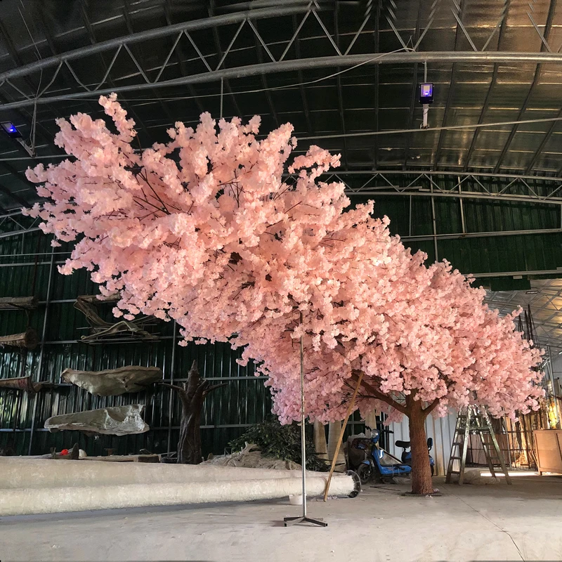 Custom 6Meter Long Branch Wedding Decorative Artificial Cherry Blossom Sakura Flower Trees Plant