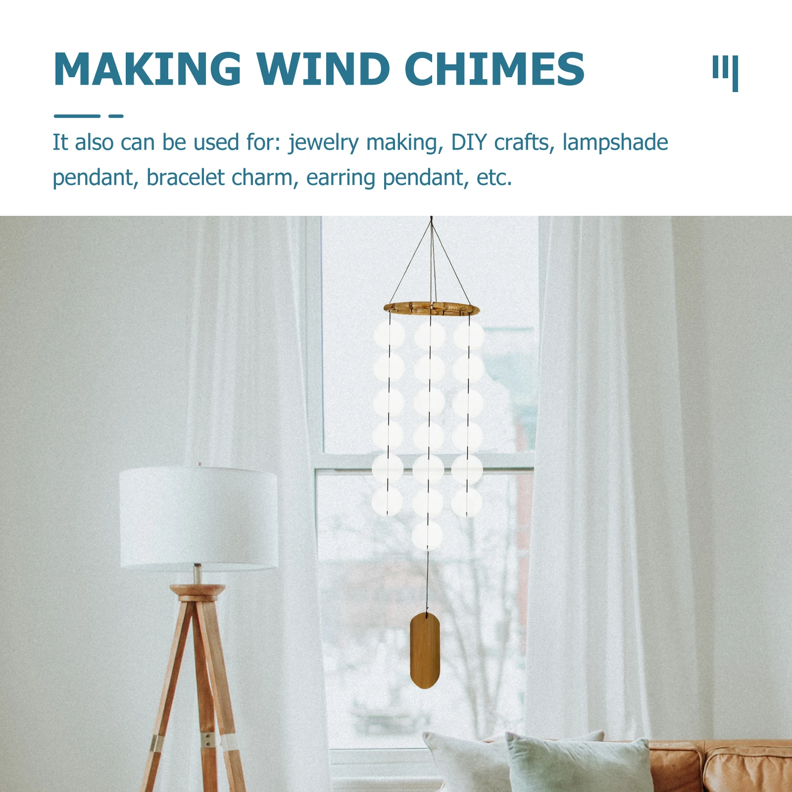 

100Pcs Shells Beads Natural Round Slices for Handmade Jewelry DIY Pendant Crafting Flat Charms Beading Accessories Dream Catcher