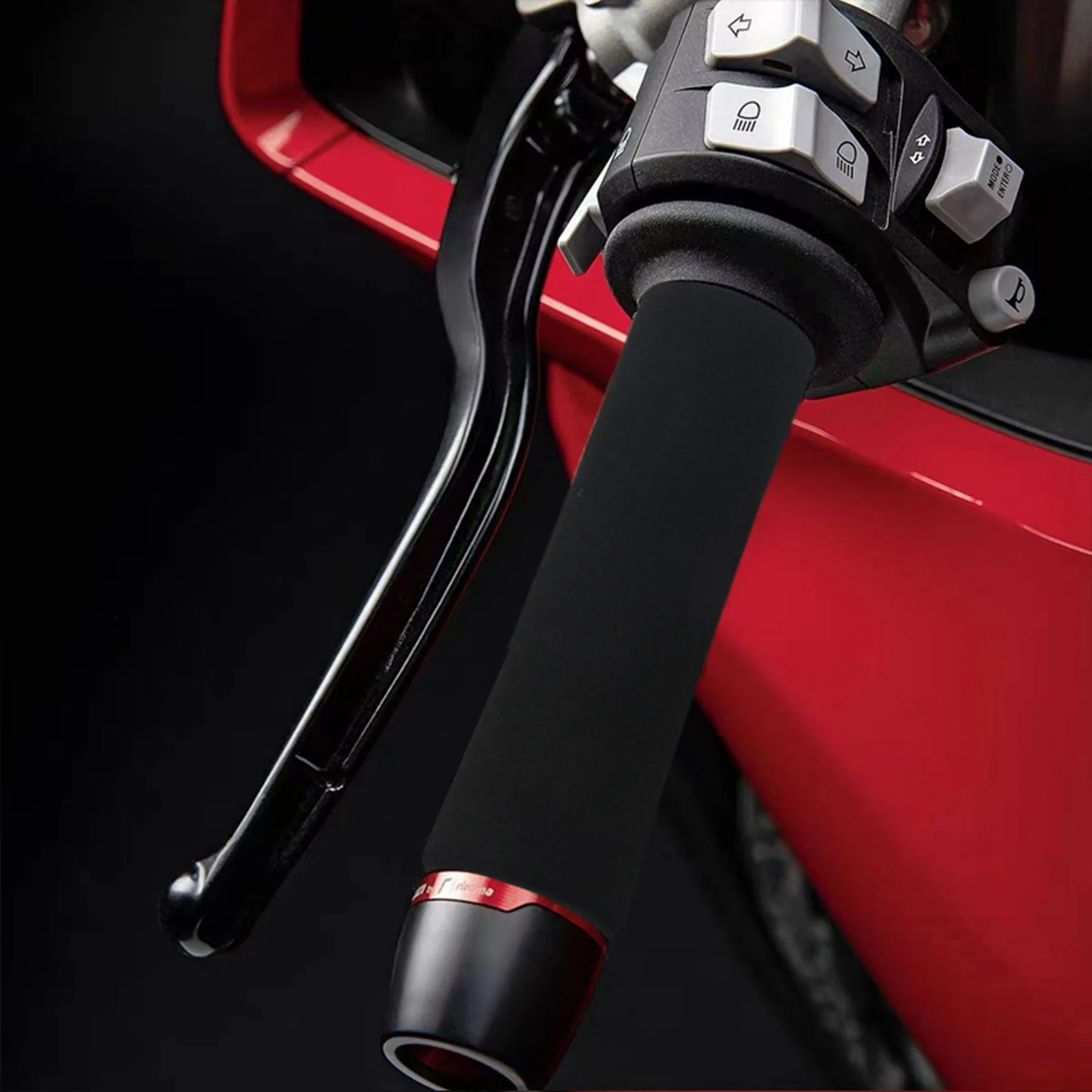 2PCS Motorcycle Slip-on Foam Anti Vibration Comfort Handlebar Grip Cover Applicable Sleeve Inner Diameter 2.7-3.0 CM