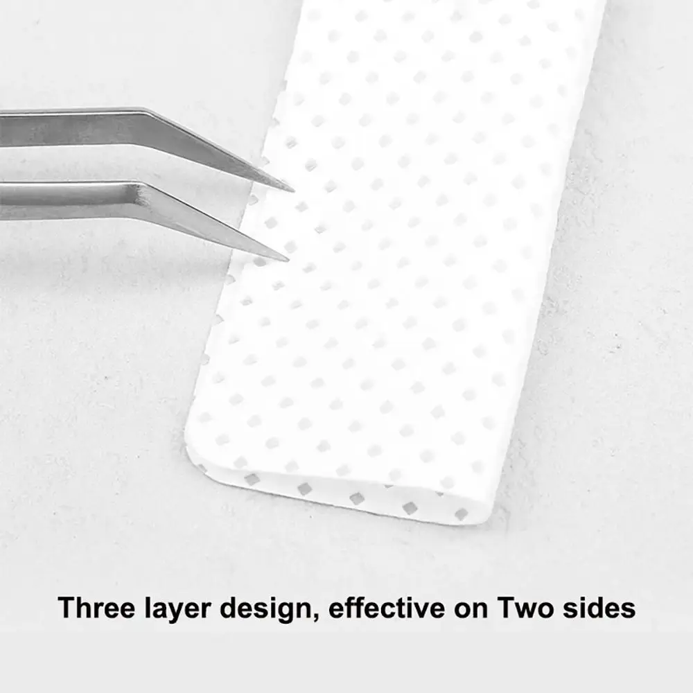 

200Pcs/Box Lint Free Clean Cotton Tablet Non-Woven Fabric Eyelash Extension Cotton Pad Cleaner Cloth Nail Gel Polish Remover