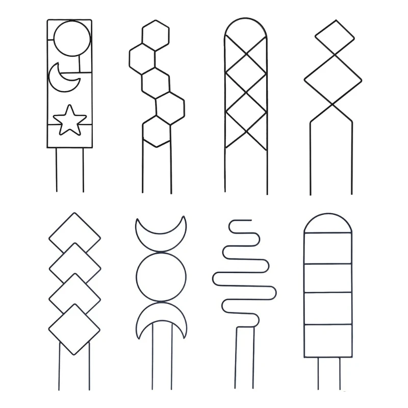 Enrejado jardín duradero, soporte para tallo planta trepadora, marco estaca, bastidores vid para Mini plantas y