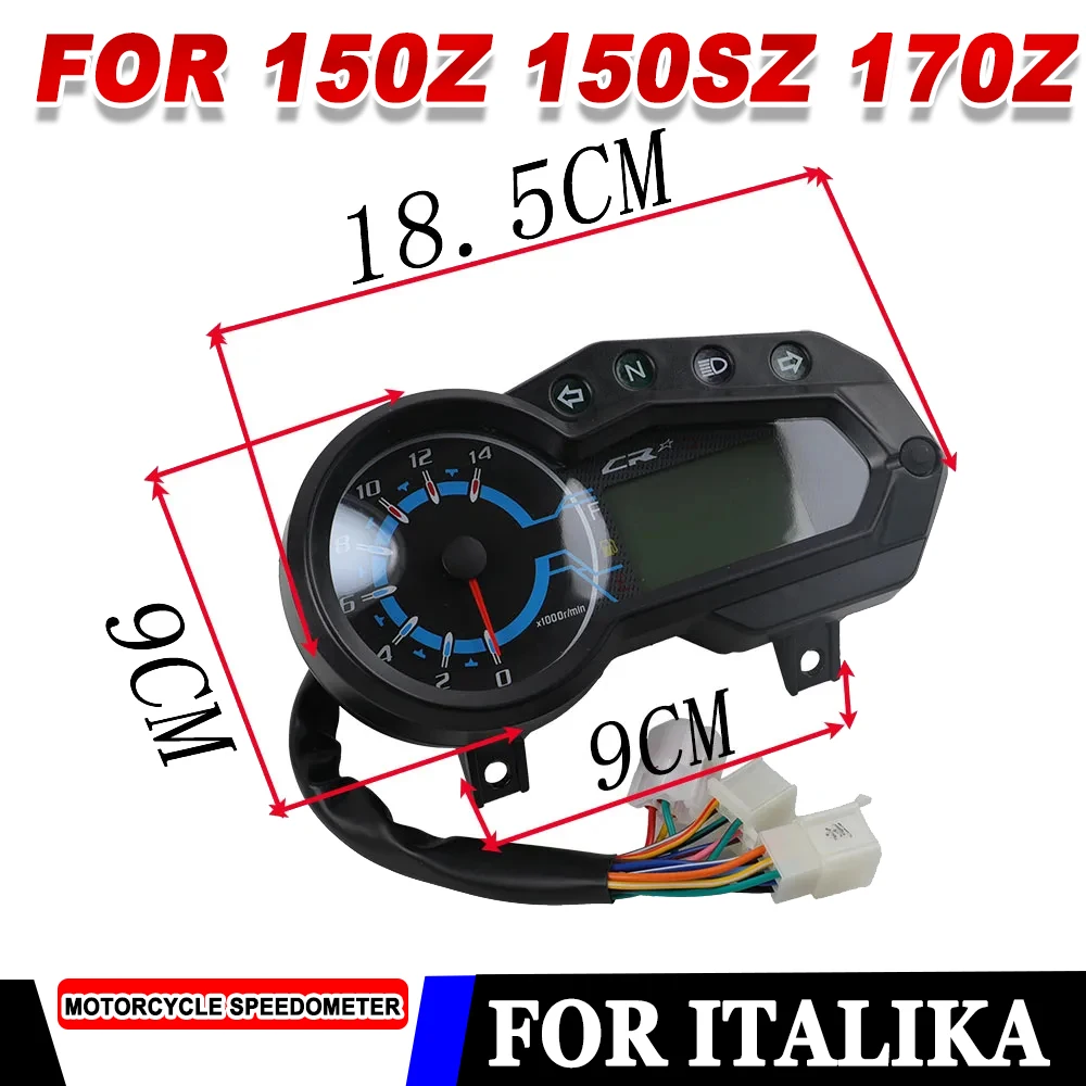 

Для Italika 150z 150sz 170z 150 светодиодный цифровой мотоциклетный спидометр, многофункциональный мото-датчик, инструмент, одометр, тахометр