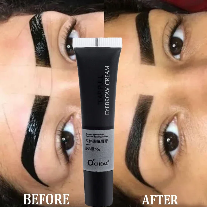 Lasting Peel-off Dye Eyebrow Gel Semi-permanent Waterproof Brow Tattoo Tint Sweatproof 3 Days Peel Off Vegetable Dye Eyebrow New