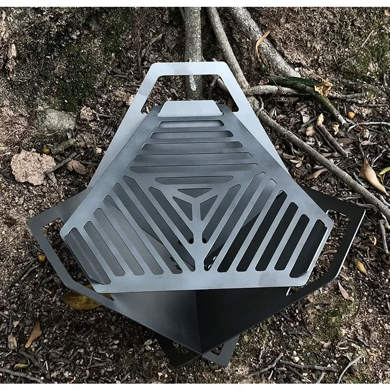 Parrilla Lotus Pure Titanium, parrilla extraíble para exteriores, portátil