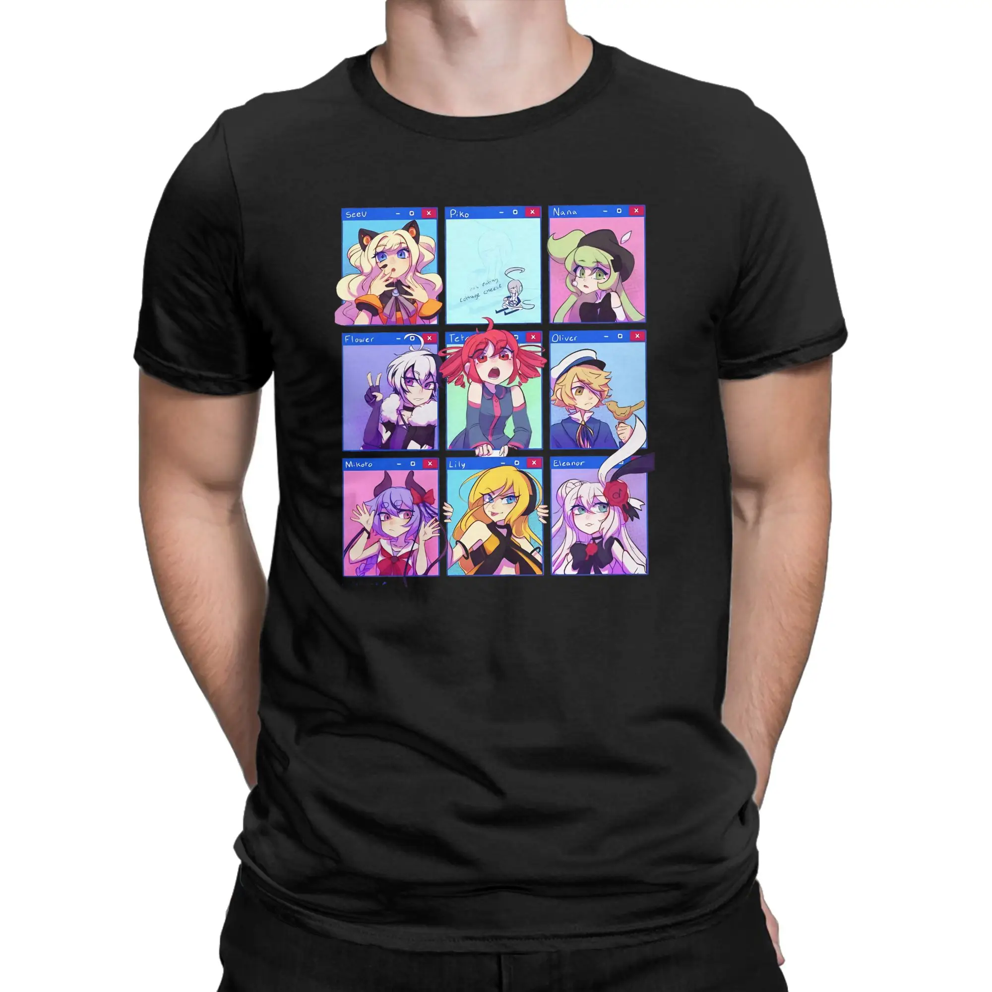 Kasane Teto Popular Virtual Singer Cool T Shirts Short Sleeves Classic Tops Beach 100 Cotton O Neck Plus Size Top Tees