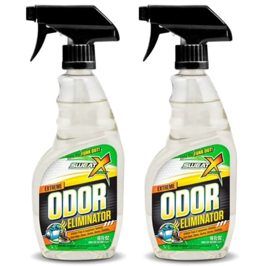 

SweatX Extreme Odor Spray - Multipurpose No-Wash Deodorizer - Ideal for Shoes and Gym Clothing - - 2 Pack