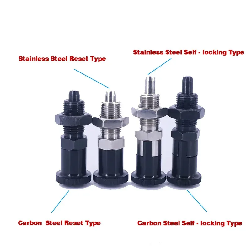 

Spring Loaded Conical Plunger with Self Locking for Automated Equipment and Precision Indexing M5 M6 M8 M10 M12 M16