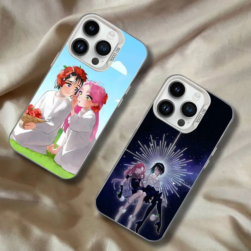 

Alien Stage SUA MIZI For iPhone 17,16,15,14,13,12,11,Mini,Pro,E,SE4,XS,MAX White Shockproof Candy Matte Cover