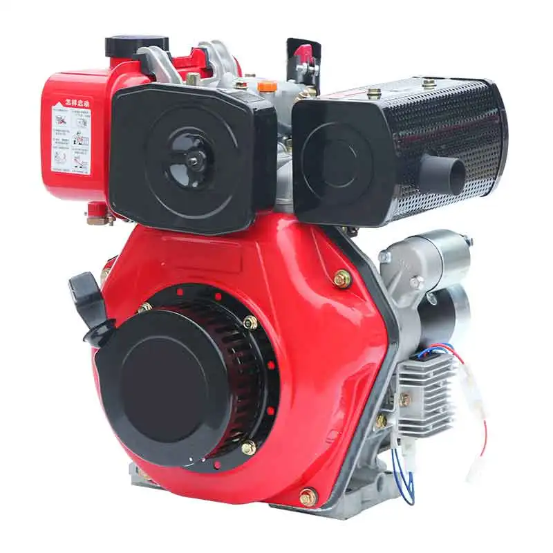 8HP Flat Key Vehicle diesel Engine, Single Cylinder Air-cooled Four Stroke diesel Engine, Air-cooled Engine, Portablecustom
