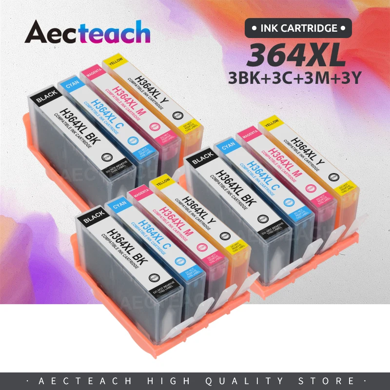 Aecteach новая замена для HP 364 XL 364XL, совместимый картридж для Photosmart B010a B109a B109d B109f C309a C309n C309g