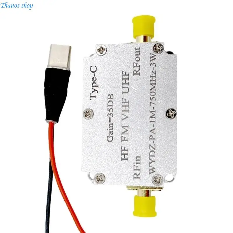 1-750MHz RF Low Noise Broadband Amplifier 35DB Gains RF Receiver X37A