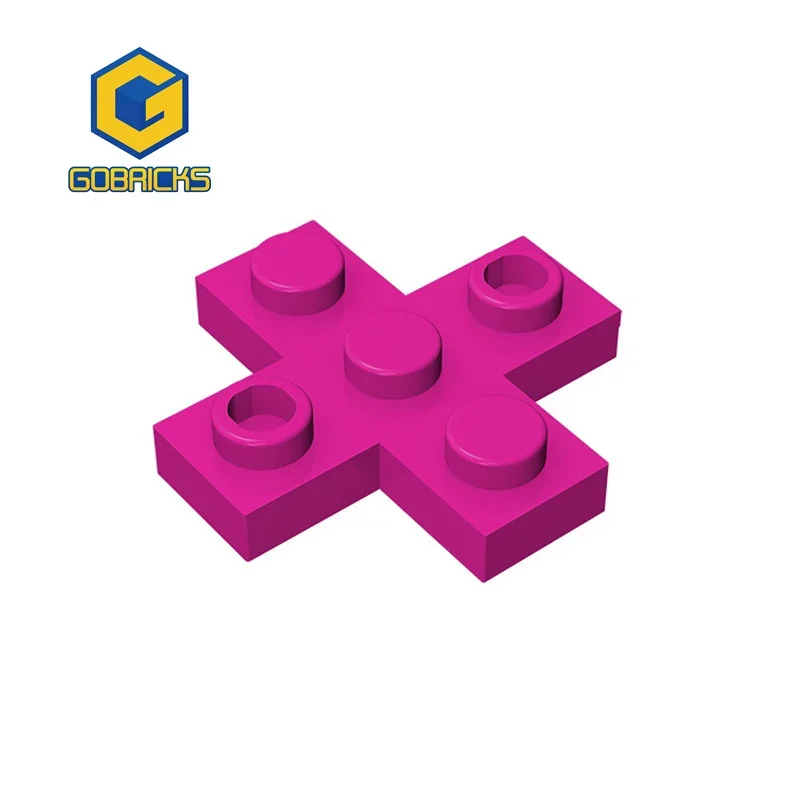 Gobricks 1 Pcs MOC Plate 3 x 3 Cross Bricks Compatible With 15397 Model Building Blocks Parts Children Assembles Puzzle Toys