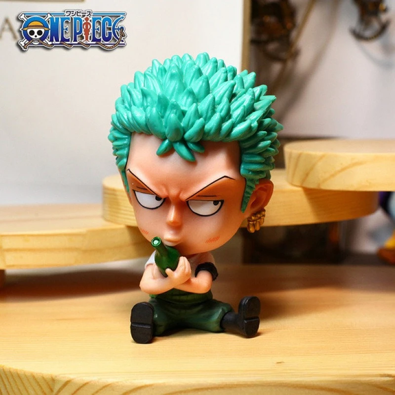 New One Piece Monkey· D·Luffy Roronoa Zoro Portgas· D· Ace Nami Cartoon Figure Model Creative Anime Peripheral Tabletop Ornament