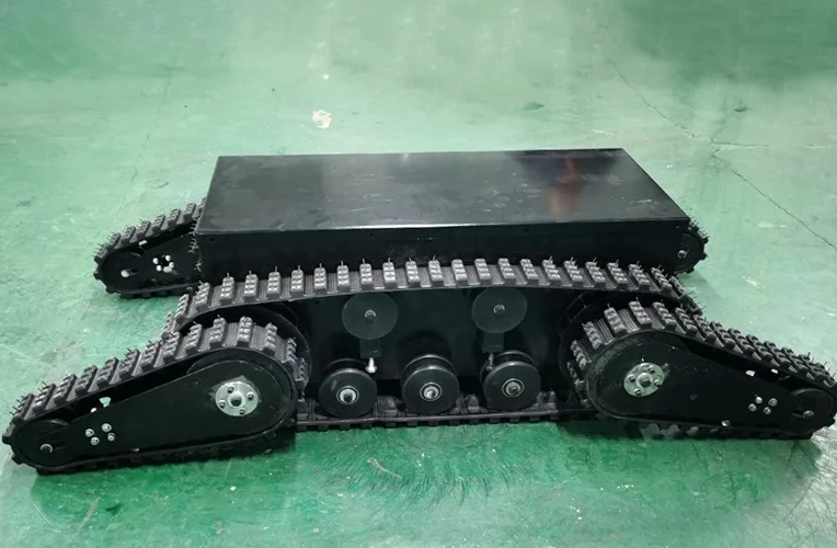 Swing arm crawler Electric crawler Chassis Climbing stairs Disaster relief Search and rescue ro-bot