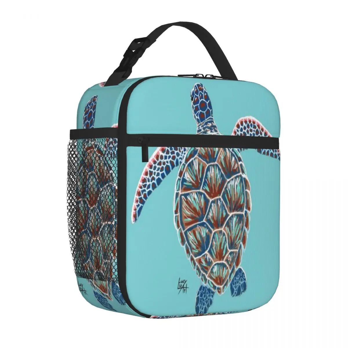 Bestselling Colourful Sea Turtle Waterproof Surface Carry Lunch Bag Gym Post-Workout Thermal Food Carrier
