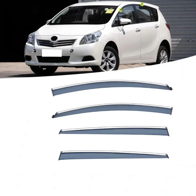 Car Window Visor Rain Guard Side Window Deflector Weather Shield For Verso 2009 2010 2011 2012 2013 2014 2015 2016 2017 2018