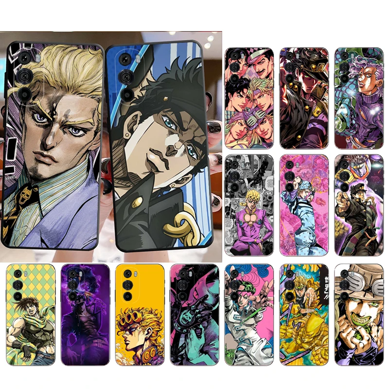 حافظة مغامرة جوتارو أنيمي جوجو الغريبة لهاتف موتورولا إيدج 50 40 برو 60 50 40 30 Ultra Neo Fusion Moto G Play G Stylus G Power