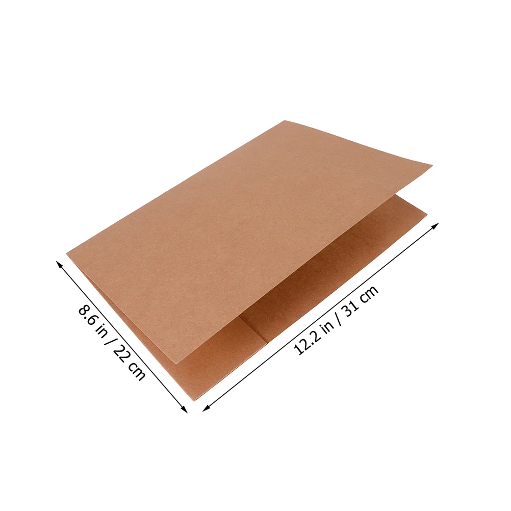 10pcs Kraft Paper File Holder Creative A4 Paper Protector Paper Folder for Home Office School paper file pouch