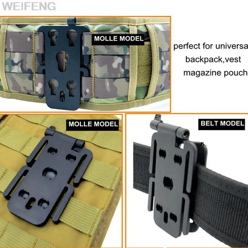 Placa de fijación MOLLE táctica para Mag funda EDC - imagen 5
