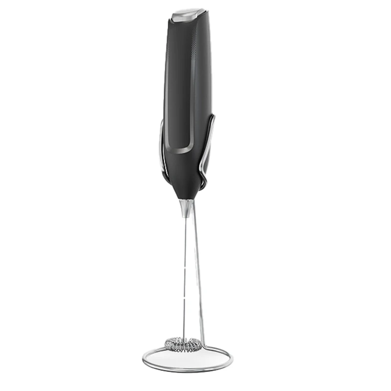 Milk Frother Handheld, Battery Operated Hand Frother Maker With Stainless Steel Stand For Coffee, Cappuccino, Lattes