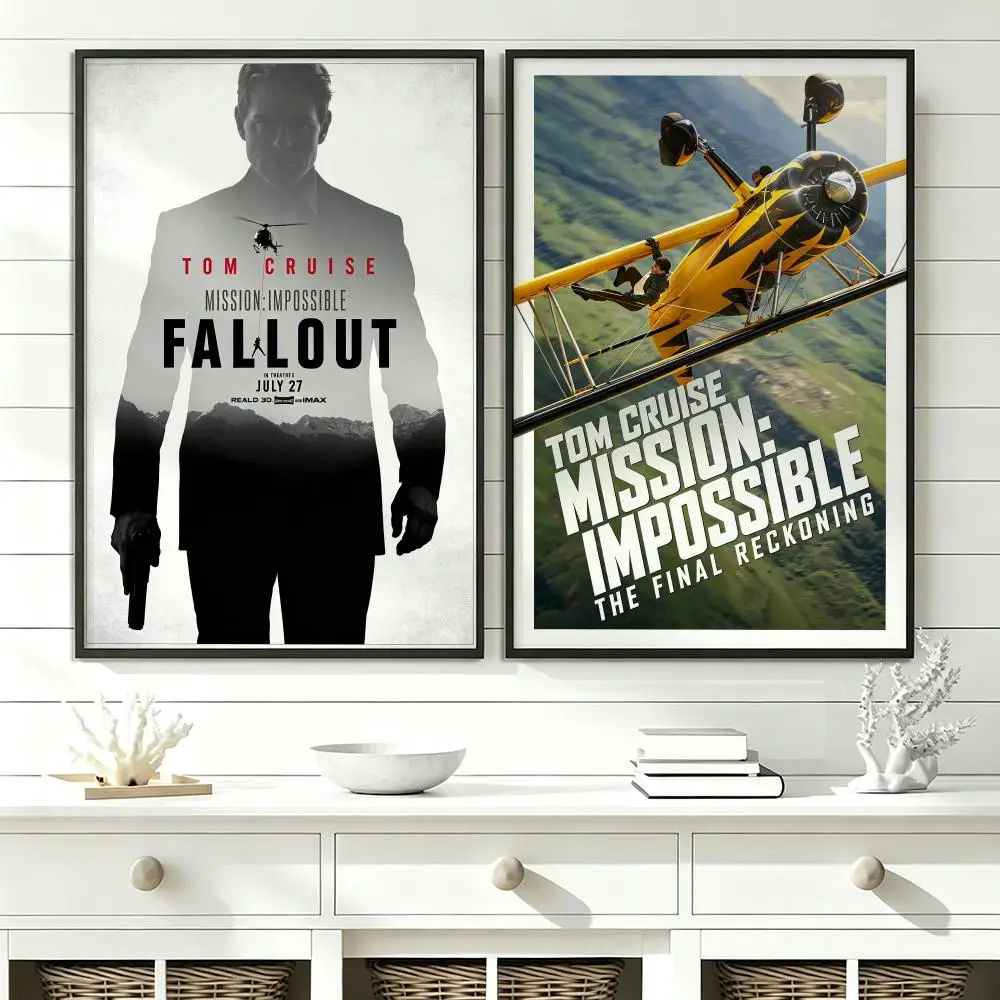 movie Mission: Impossible Poster Poster HD Trendy SelfAdhesive Wall Art Print For Living Room Bedroom Dorm Office Home Gift