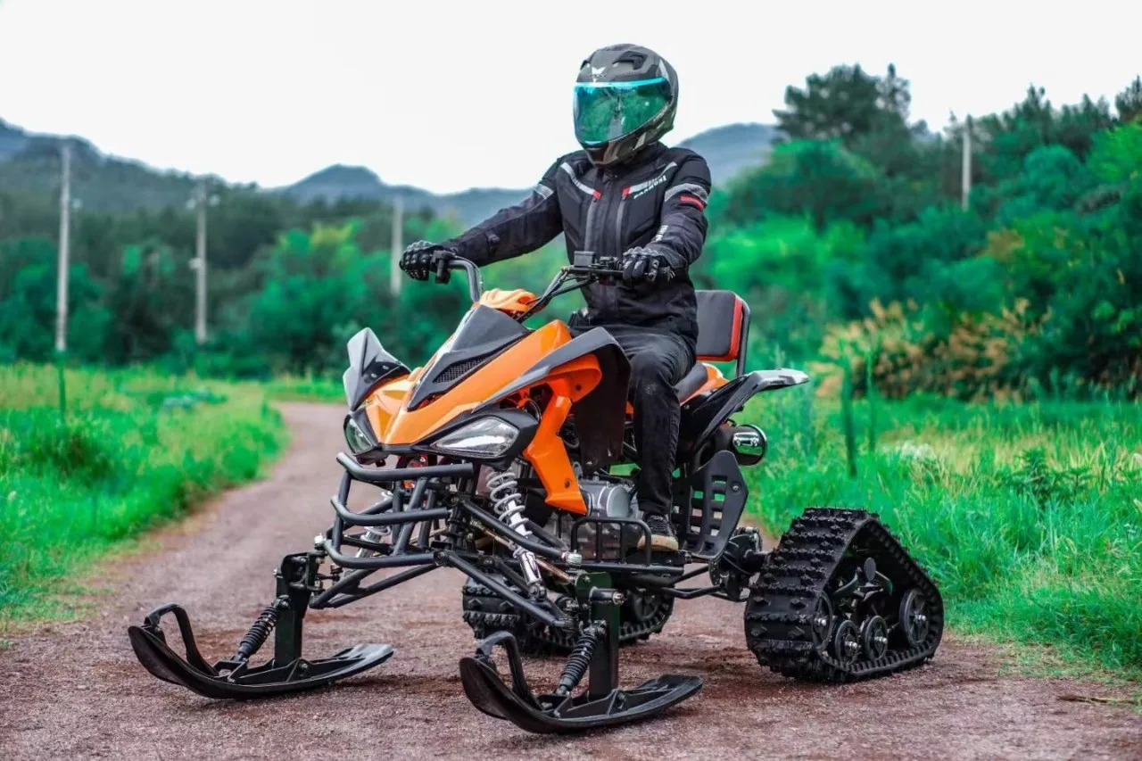 Snowmobile for Adults, Ski Vehicle, Tank Snowmobile, Gas Snowmobile, ATV, 200cc Engine, Winter Sports, Off-Road Fun