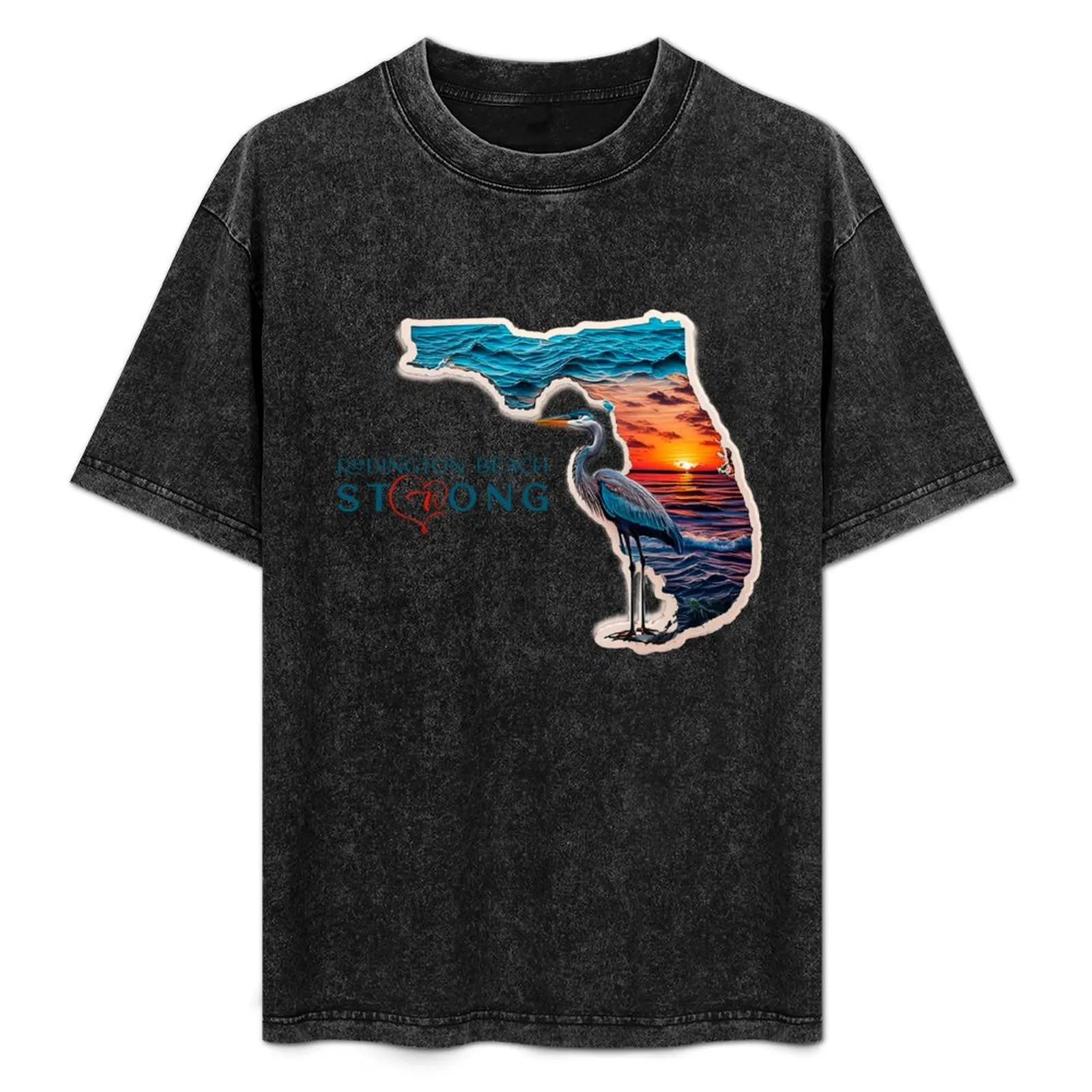 Redington Beach Florida Strong Sticker Artwork Camiseta informal transpirable de manga corta