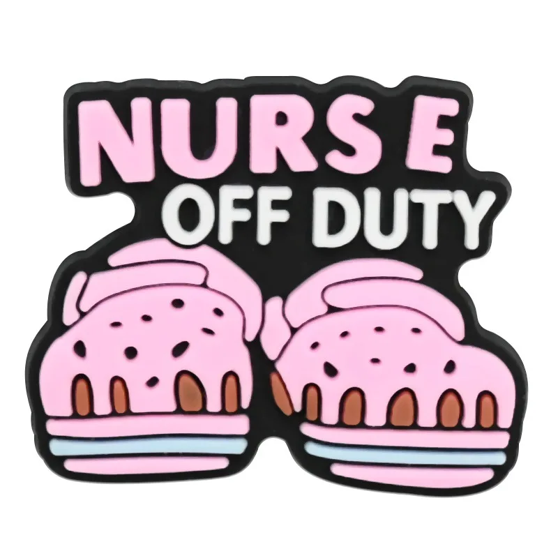 13 قطعة من سحر الأحذية من سلسلة الممرضات للصنادل الشرائحية، وإكسسوارات زينة الأحذية البلاستيكية لهدية عيد الميلاد وأعياد الميلاد #6