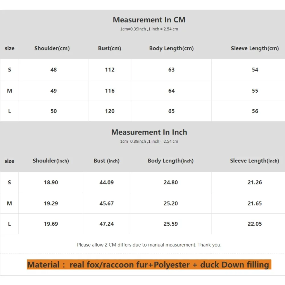 أسفل سترة شتاء جديدة كبيرة ريال الراكون الفراء البخاخ معطف المرأة متماسكة الأكمام الأبيض بطة أسفل سترة المتضخم ريشة سترة