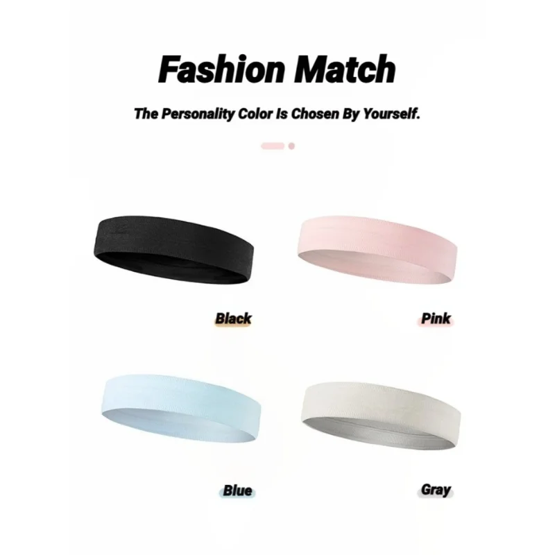 Elastic Sweatband Basketball Sports Headband Women Men Gym Fitness Sweat Hair Band Volleyball Tennis Running Yoga Non Slip image 5