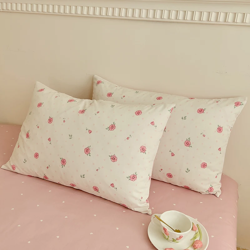 

2 шт. наволочка из 100% хлопка наволочка с принтом наволочка прямоугольная подушка Sham домашняя кровать наволочка 48x74cm 베개커버