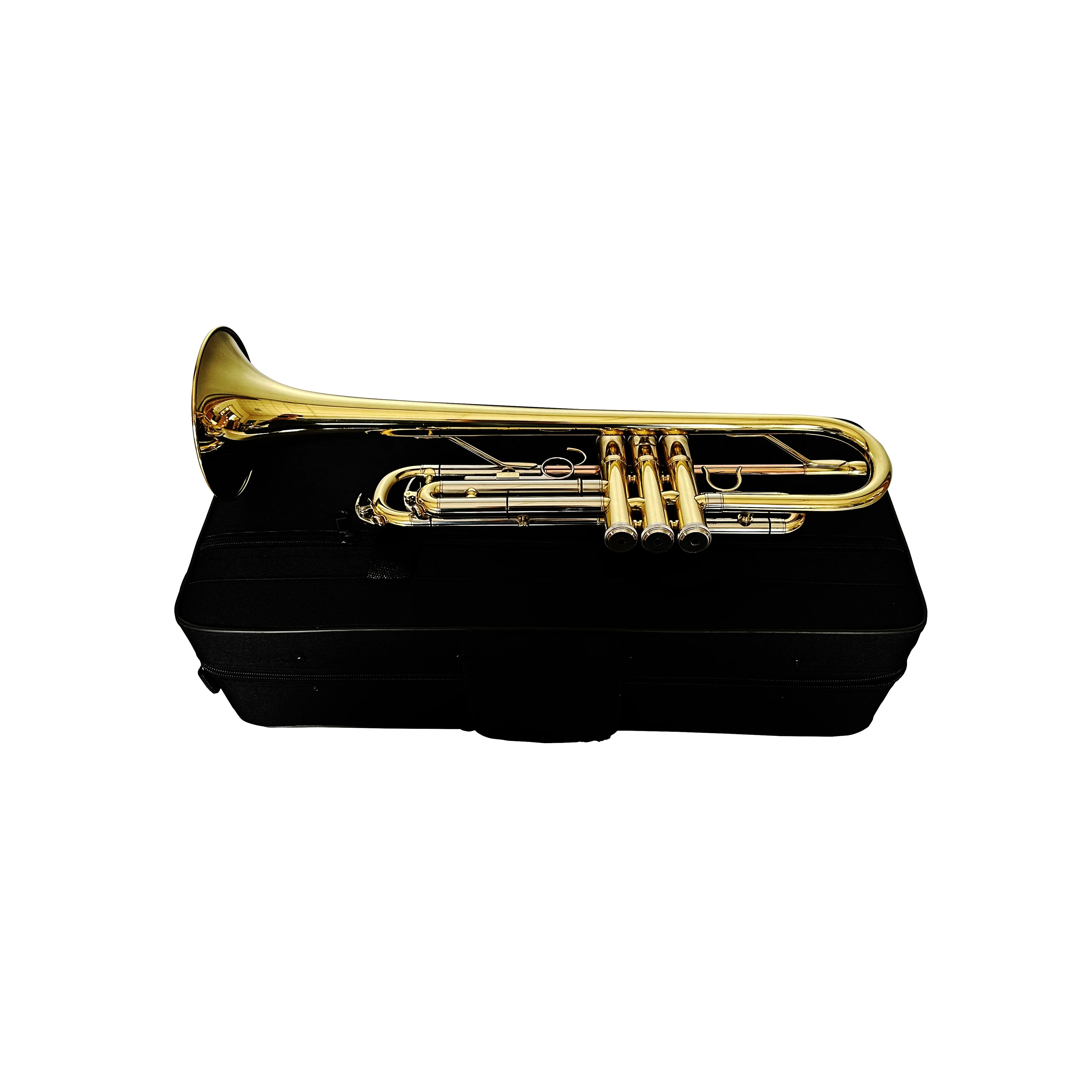 

OEM Phosphorus Leadpipe Cupronickel Tuning Pipe JYTR405 Trumpet BB Tone High Quality Brass Instrument For Students Practice