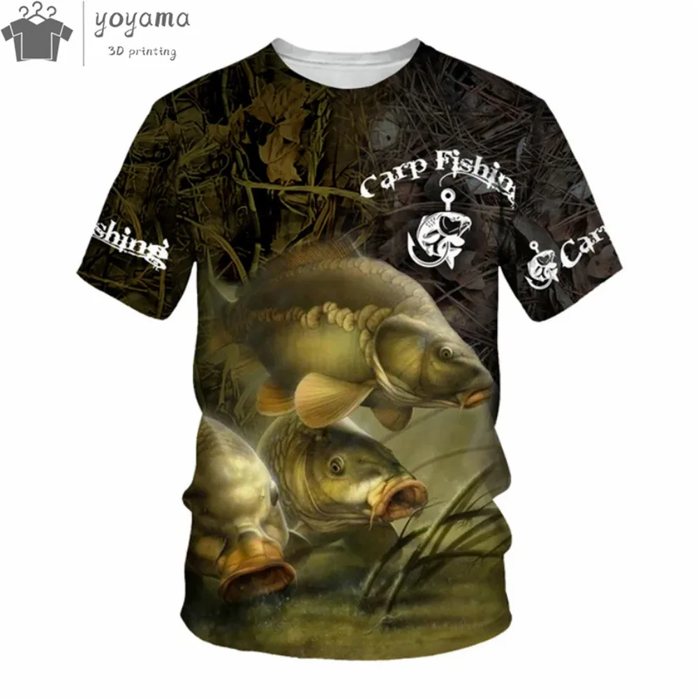 

Summer Men's T Shirt 3d Catfish Printed Short Sleeve Outdoor Go Fishing Tracksuits Fashion Casual O-Neck Tops Oversized T-Shirt