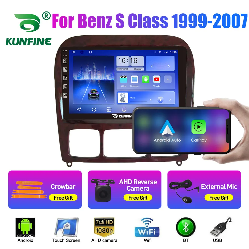 

Car Radio For Benz S Class 1999-2007 Octa Core Android 10.0 Car DVD GPS Navigation Player Deckless Car Stereo Headunit