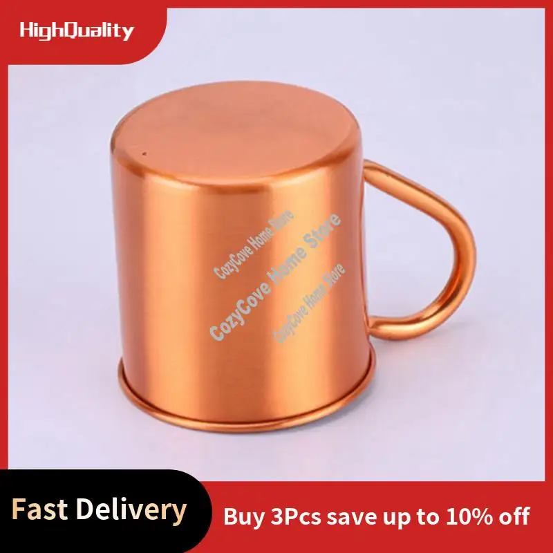 Sports Products Straight Cup Handle Cocktail Cup Pure Copper Mug-A27R