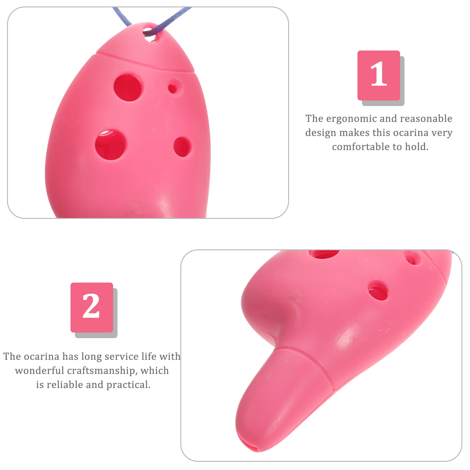 

4 Pcs Mini Ocarina 6-hole Children Instrument Kids Musical Instruments Portable Small for Washable Student