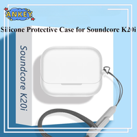 for Anker Soundcore K20i Protective Case Nylon Lanyard Soft Cover Shells Anti Dust Sleeve Hand Rope Strap Accessories