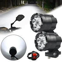 Foco LED para motocicleta, faro auxiliar para Moto, luz antiniebla, accesorios universales para Suzuki, BMW, coche, SUV, ATV, 200W, 72000lm, 12V