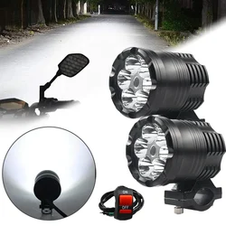 Motorcycle LED Spotlight Moto Auxiliary Headlight Fog Light Universal Accessories for Suzuki BMW Car SUV ATV 200W 72000lm 12V