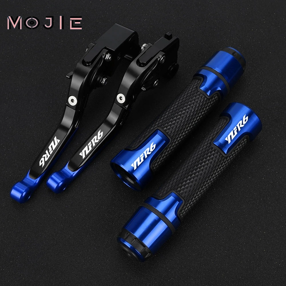 

Motorcycle Aluminum Brake Clutch Levers Handlebar Hand Grips ends For YAMAHA YZFR6 YZF-R6 YZF R6 1999 2000 2001 2002 2003 2004