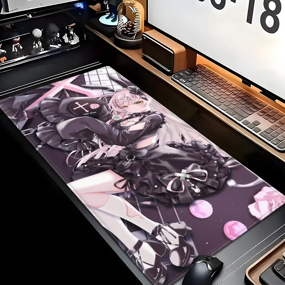 

Gothic Lolita Animation Beautiful patternsOffice Computer Desk Mat Table Keyboard Big Mouse Pad Laptop Cushion Nonslip Decor