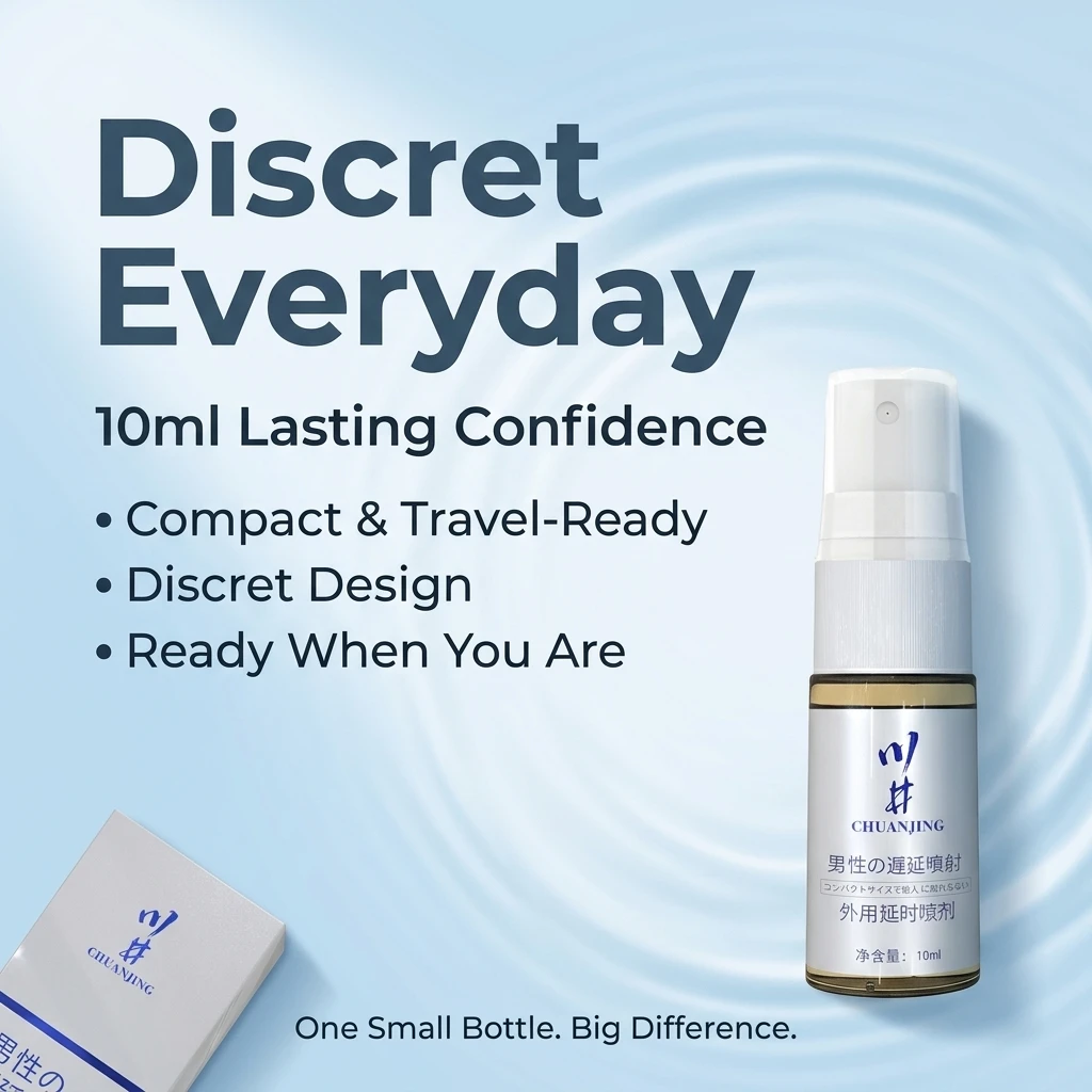 Delay Spray for Men 10ml-50ml, Fast Absorbing Herbal Topical Spray with Natural Extracts, Non-Greasy Daily Care, CHUANJING view 5