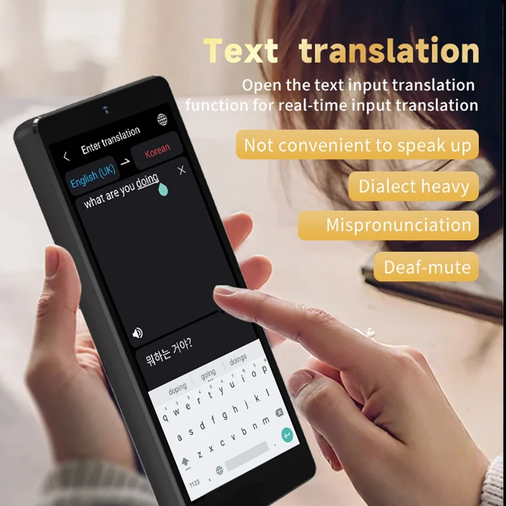 

1pc Translation Machine Remote Video Call Multilingual AI Real-time Conversation, Intelligent Translator For Overseas Travel