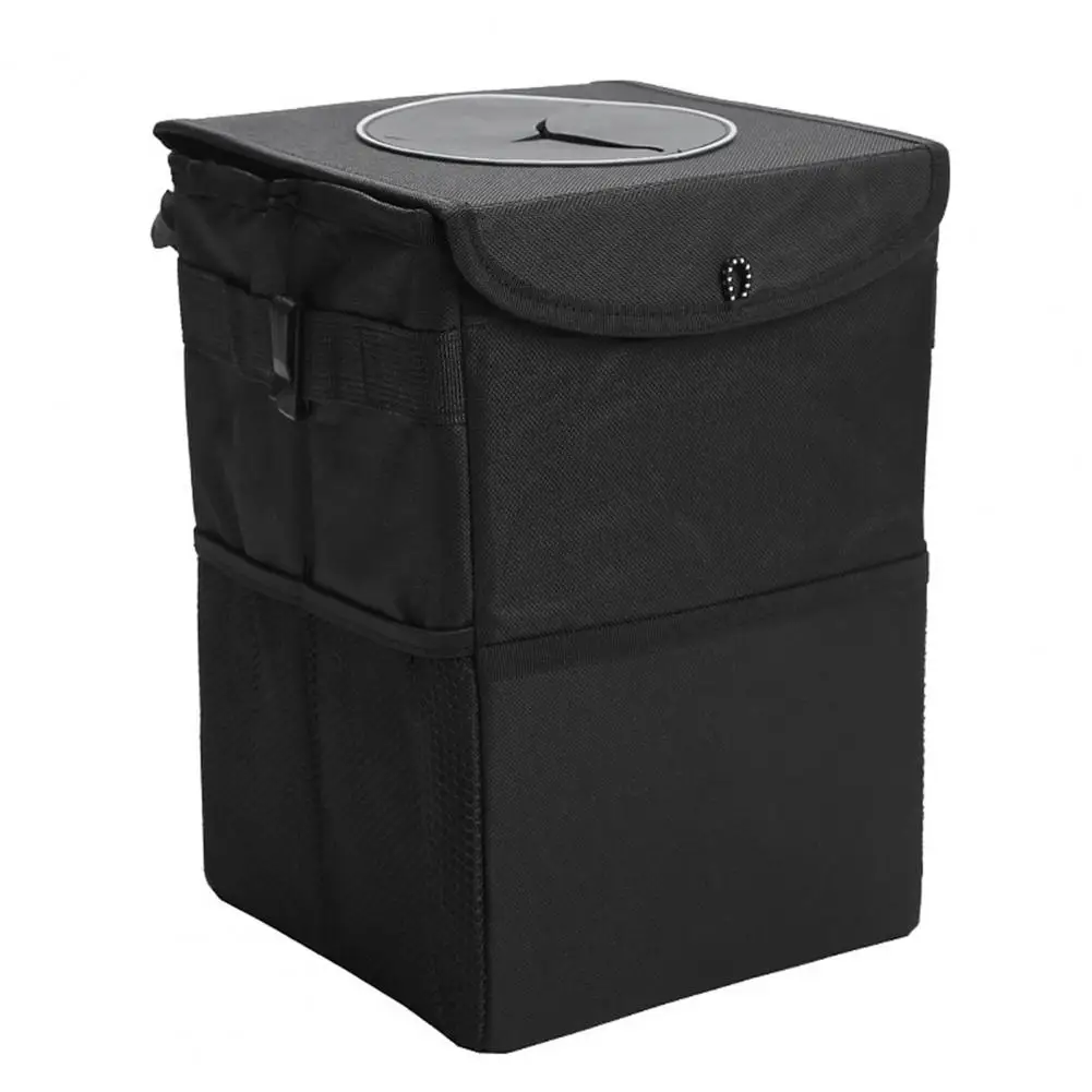 Car Trash Can Leak Proof Space-Saving Vehicle Garbage Trash Storage Can Multi-Function Car Trash Bag Auto Accessories