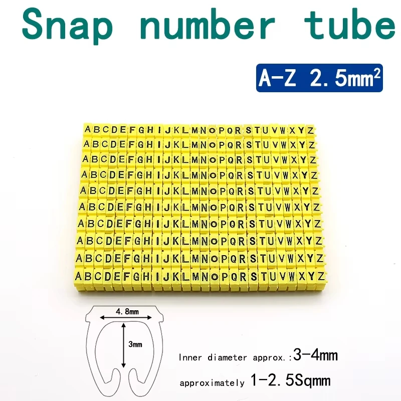 150/100 Stück Kabelmarkierungen, bunte C-Typ-Marker, Nummernschild-Etikett für 2–3 mm Draht, auffällig und einfach zu identifizieren